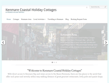 Tablet Screenshot of kenmarecoastalholidaycottages.com